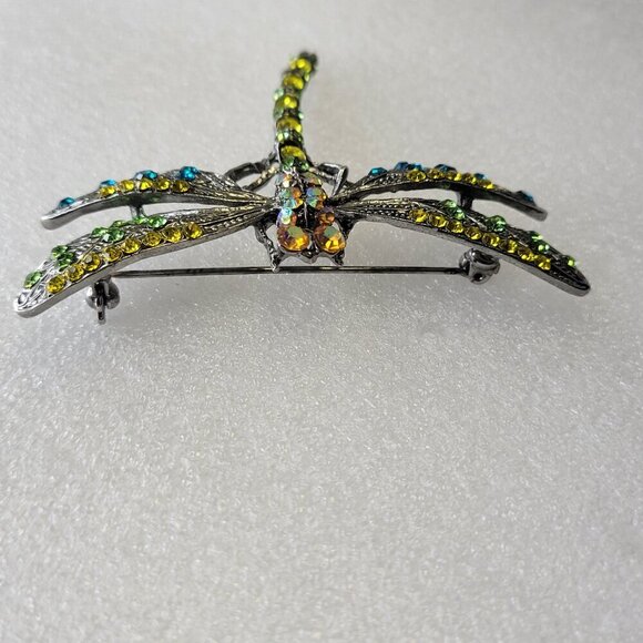 Multicolored Dragonfly Brooch - Picture 2 of 11